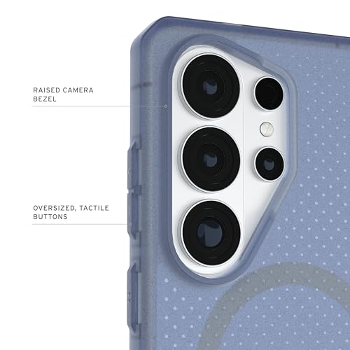 Image of Urban Armor Gear UAG Designed for Galaxy S26 Ultra 5G Case, DOT - Compatible with Magnetic Charging Slim Transparent Rugged Military Drop Tested Protective Cover - Cloud Blue