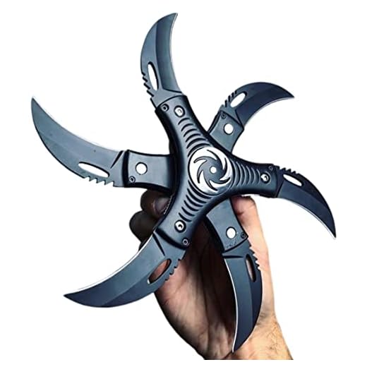 Unique Gifts for Men Dad Husband Collection Double Layer 6 Blade Huge Folding Tactical Six Knife Throwing Knife Outdoor Survival Hunting Knives