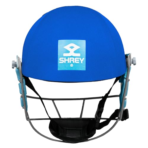 Image of Shrey Star Junior 2.0 Steel Batting Cricket Helmet with Adjustable Grill for Boys (Royal Blue)
