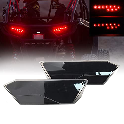 Atubeix LED Taillights Rear Brake Lamp Assembly for Polaris RZR 900 XP 1000 4 XP 1000 S 900 XP XP 4 XP 4 1000 Turbo 2014-2019 2pcs, polaris rzr 1000 xp accessories (Black)