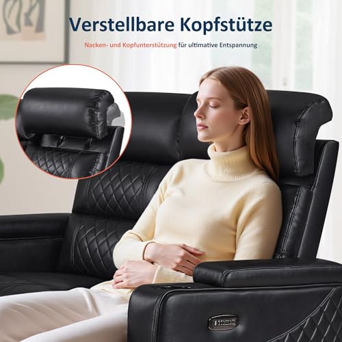 M-MCombo-2-Sitzer-Sofa-mit-Schlaffunktion-Relaxsofa-2-Sitzer-mit-verstellbare-Kopfstuetze-2er-Kinosessel-mit-USB-Type-C-Anschluesse-Armlehnen-Aufbewahrung-LED-Beleuchtung-7705-Schwarz - Sparfuchs24.io - Preisvergleich & Top Angebote Online
