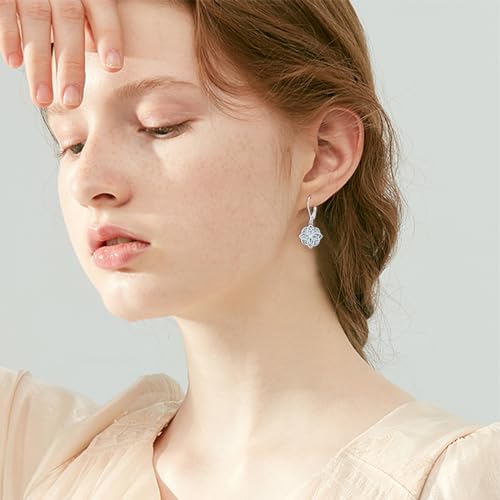 Celtic Witches Knot Sterling Silver Witch Earrings - Abalone Shell Birthstone Drop Dangle Leverback Celtic Earrings - Mother's Day Gifts for Women, Sisters, Best Friends3