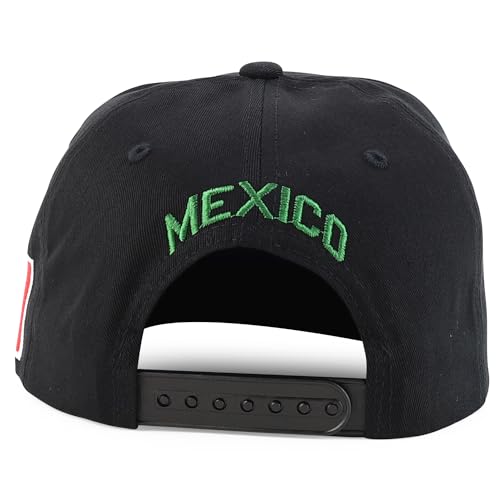 Image of Hecho En Mexico Eagle 3D Embroidered Flat Bill Snapback Cap