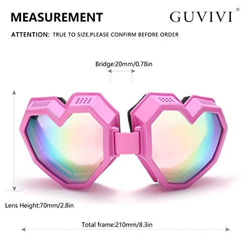 Heart Shaped Sunglasses Fashion Ski Goggles Oversize Love Glasses for Women Men Fun Eyewear Eyeglass4