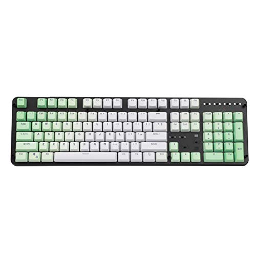 Tomuku Keycaps PBT Tapas de Teclas Translúcido Doble Disparo Perfil OEM Tapas de Teclas 104 Teclas para Teclado mecánico (1)