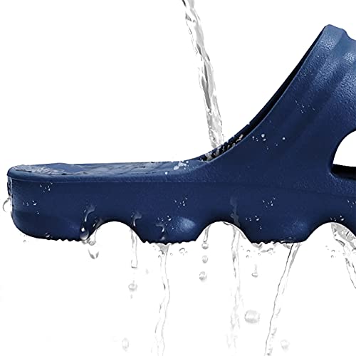 Image of BAI HOU Unisex-Adult Shower Slippers, EVA Non-Slip Open Toe Slides, Quick Drying, Anti-Slip, Pink