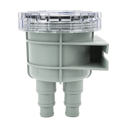 FLEXMAN Raw Sea Water Filter, Raw Cooling Water Intake Basket Strainer with Removable Transparent Shell for Engines, Hydraulic Coolers, Ships, Sailboats
