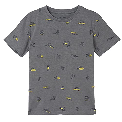 Camiseta Manga Corta Niño – Camiseta Skate – Camiseta Estampada - 100% Algodon – Gris – Camiseta niño Verano - Ropa de Regalo – para niños y Adolescentes de 8 años a 16 años