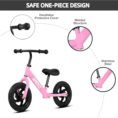 Image of Pedal-Free Learning Balance Bike for Kids | Adjustable Seat & Handle | Anti-Puncture EVA Wheels | Lightweight 12 inch Design Suitable for Girls and Boys 2-5 Years (Max Weight Capacity 30 Kg)
