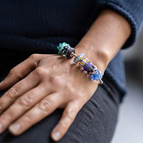 Materia #464 - Ciondolo in vetro di Murano 3D, in