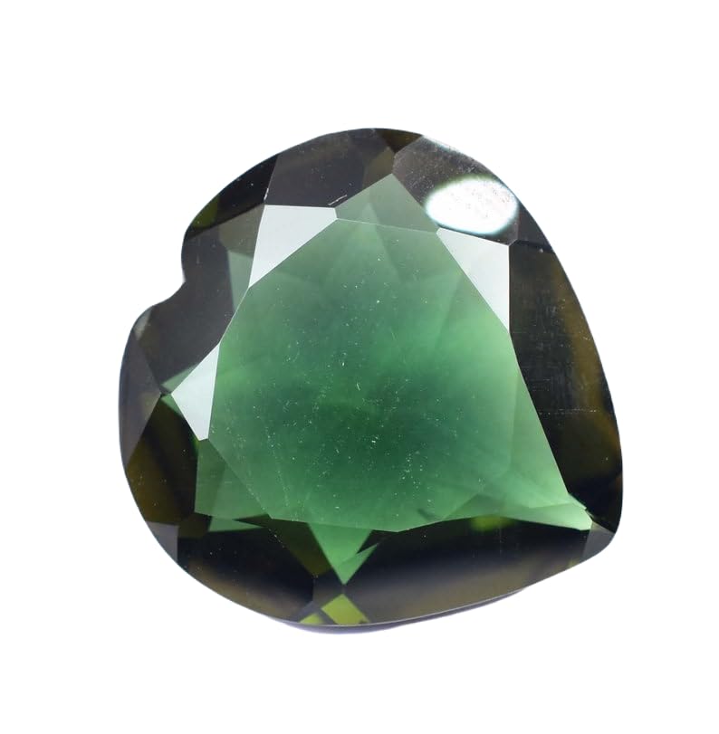 Grandidiérite naturelle de 21mm en cœur facetté pour création de bijoux DIY