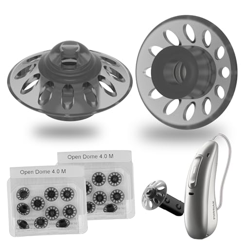 20pcs Phonak Open Hearing Aid Domes Medium Size (0.35 Inch=9mm) Ideal for Phonak Audeo Marvel Paradise Lumity Hearing Aid Accessories Phonak Hearing Aid Accessories