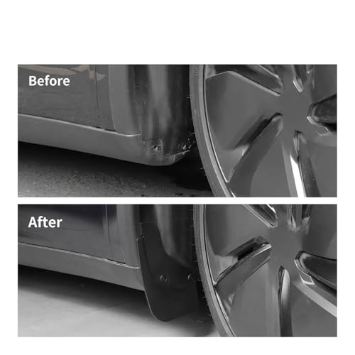 Guardabarros para Tesla Model Y 2025 que evitan salpicaduras en las ruedas traseras 3