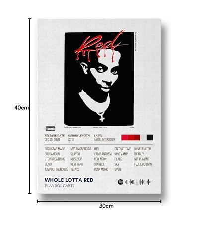 Image of Playboi Carti Music Poster 13x19 Inch Unframed | 300 GSM Matte Board Paper with Peel & Stick Tape Included | Rap Hip Hop Wall Art | Posters for Wall | Home Decor | Wall Decor Items | Room Decoration Items