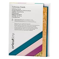 Cricut Joy Cutaway -Karten | Corsage | 10,8 cm x 14 cm (4,25 x 5,5) | 8-Pack | Zur Verwendung mit Cricut Freude