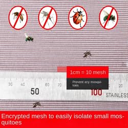 Magnetic Screen Door Fly Screen Door Bug Mesh Curtain Keep Insects Out Mosquito Door Screen with Powerful Magnets for Anti Mosquitoes Bugs Pest Curtain 100 * 210cm (Brown 1) - Image 3