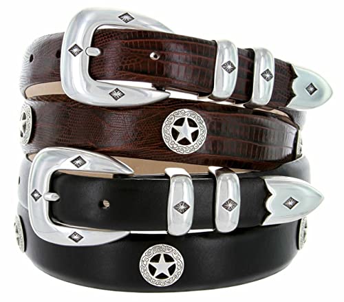 S5514 Genuine Full-Grain Cowhide Leather Designer Dress Belt 1-1/8"(30mm) taper down to 1"(25mm) wide2