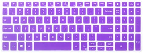 Keyboard Skin Compatible for Dell inspiron 15 3501 3502 3505 5502 5505 5508 5509 5584 5593 5594 5598, inspiron 15 7000 7501 7506 7591, inspiron 17 7706 7790 7791, Dell Latitude 3500 3510 15.6" (Purple