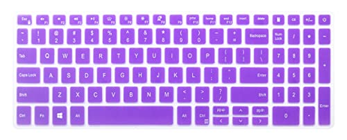 Keyboard Skin Compatible For Dell Inspiron 15 3501 3502 3505 5502 5505 5508 5509 5584 5593 5594 5598, Inspiron 15 7000 7501 7506 7591, Inspiron 17 7706 7790 7791, Dell Latitude 3500 3510 15.6" (Purple #TOP1