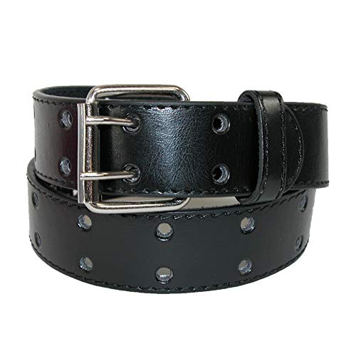 CTM Kid's Leather Two Hole Jean Belt (Pack of 2 Colors)4