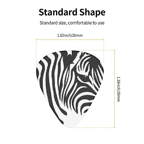 Zebra Lot de 12 médiators tendance et durables dans une boîte pour ukulélé guitare électrique basse - Les Beatles, Paul McCartney, John Lennon, RIngo Starr, George Harrison Zebra Lot de 12 médiators tendance et durables dans une boîte pour ukulélé guitare électrique basse – Image 5