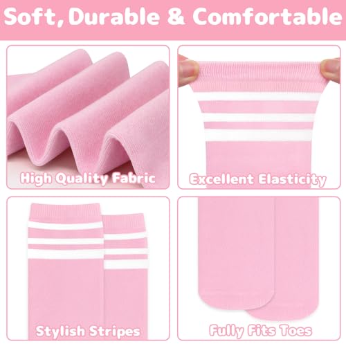 Image of Olreco 1 Pack Toddler Kids Youth Soccer Socks Girls Boys Baseball Socks Youth Knee High Softball Football Accessories Cotton