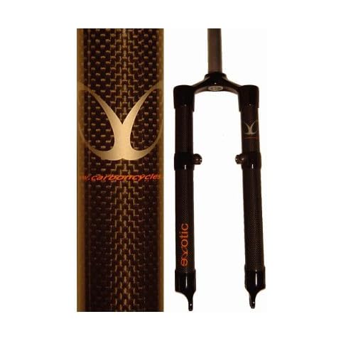 eXotic Starre Carbon-Mountainbike-Gabel, Scheibenbremse und V-Bremse, 42,5 cm Cover