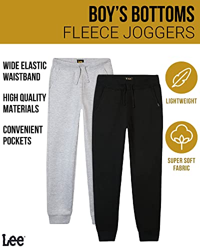 Lee Boys' 2pk Fleece Jogger Sweatpants2