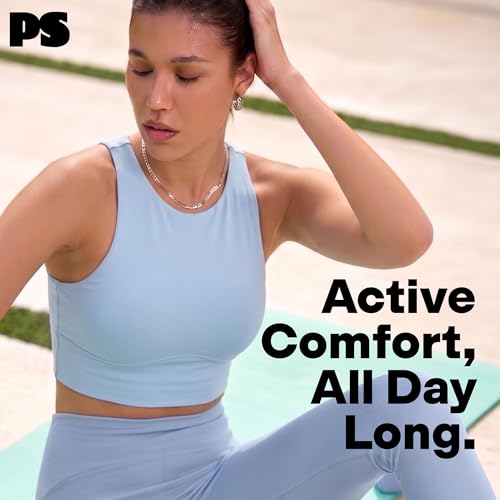 Image of POPSUGAR Sports Bras for Women - Y Back, High Neck, Strappy & Long Line Padded Racerback Bra Workout Yoga Top Racer Back Bra