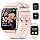 CASCHO Montre Connectée Femme Homme, 1.85" HD Smartwatch, 115+ Modes, Sport Tracker avec téléphonie Bluetooth,Montre Podomètre étanche IP68, Veille jusqu'à 30 Jours, iOS/Android - Rose