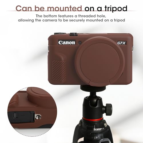 Funda para cámara Canon PowerShot G7 X Mark II color marrón miniatura 6