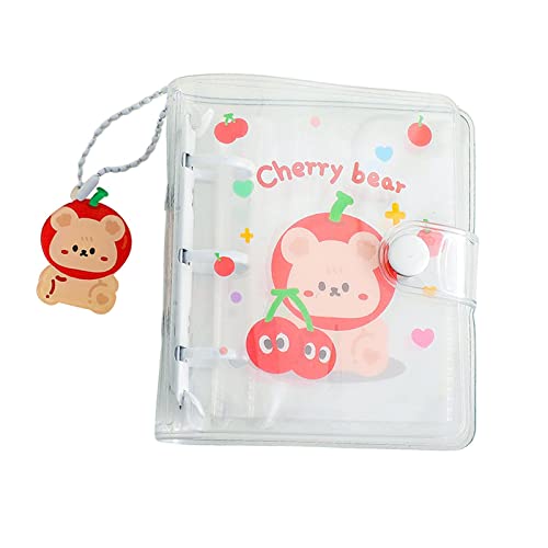 Bonito Mini álbum de Fotos Bolsa de Armazenamento de Fotos com Pingente Porta-cartões de Fotos para Cromos Bilhete de, Branco