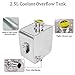 BLACKHORSE-RACING 2.5L Universal Aluminum Coolant Radiator Overflow Expansion Tank Reservoir Recovery Water Tank Bottle for Car Truck Boat (Silver)