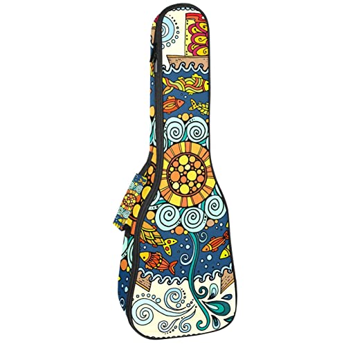 Housse ukulélé ténor idéale pour les concerts et répétitions style bohème