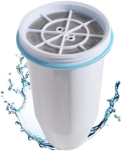 Water Filter Cartridges Replacement Compatible with Zero Water Filter Jug ZR-017 ZP-010, Remove 99.9% Lead, Chlorine, Fluoride, Heavy Metals, PFOA/PFOS, BPA Free, TUV Certified, 6-Stage (1 Pack)
