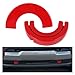 2pcs Silicone Trailer Tow Hook Covers Silverado 1500 (2007-2025) - Easy Install Red Car Accessories