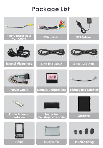 Autoradio pour Peugeot 407 Android 13 écran tactile 9.7 pouces