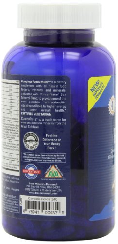 Trace Minerals Research Complete Foods Multi, 30 Day Supply, 240 Tablets #TOP4