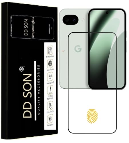 Image of DD SON Premium Tempered Glass Screen Protector Guard Compatible For Google Pixel 10a 5G (Ultrasonic Fingerprint Working) (6.3 Inch, Pack of 1) | Edge to Edge Coverage Google Pixel 10a 5G