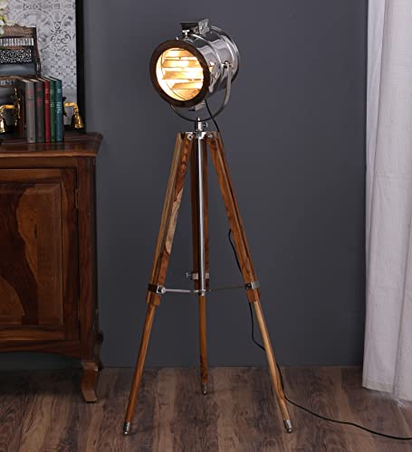 Image of Modern Minimalist Floor Lamp for Living Room & Bedroom - 132cm Tall Standing Lamp 3-Section Foldable Pipe Design (Pink Without Ball)