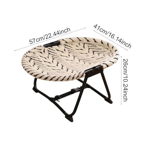 Lit surélevé pour animaux de compagnie pliable, le couchage d'intérieur idéal pour le salon