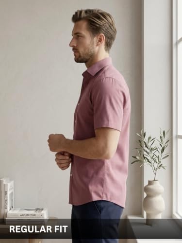 Image of Leriya Fashion Men Formal Shirts for Man Half Sleeve Polycotton Shirts