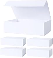 Vista 17 de Aimyoo Caja de regalo plegable azul marino con tapas de cierre magnético 13.8x9x4.3 pulgadas, cajas grandes para propuesta de dama de honor