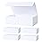 Aimyoo White Collapsible Gift Box with Magnetic Closure Lids 10.5x7x3 in, Bridesmaid Groomsman Proposal Boxes, Rectangle Storage Box 5 Pack