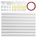 Produktbild Kabelkanal,320cm PVC Kabelabdeckung,Kit Auf-Wand-Kabel-Management-Kanal für alle Netzkabel in Haushalt/Büro,Elektrogeräte,wie TV,Computer,Stehlampe-8 Stück x L40cm*W2,5cm*H1,5cm, 1 x Benutzerhandbuch