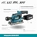 Makita DBO380Z Akku-Schwingschleifer 18V (ohne Akku, Ohne Ladegerät), Petrol/Schwarz