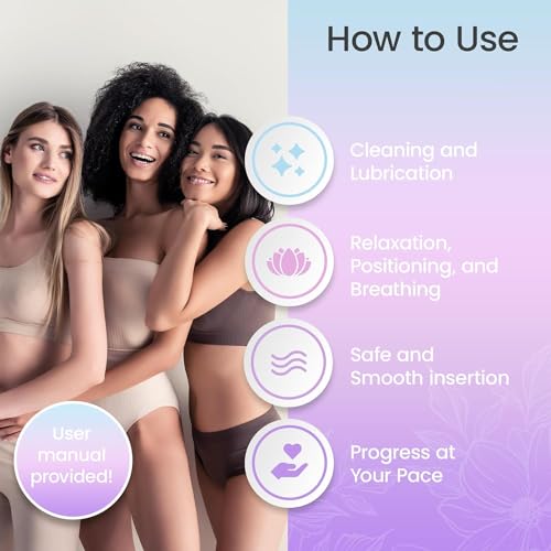 Ecoblossom Conjunto de dilatador de silicone - os dilatadores mais confortáveis para mulheres com do