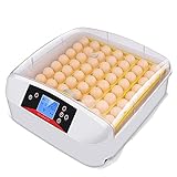 incubadora 56 huevos amazon Tamaño: La incubadora puede incubar 56 huevos a la vez. Perfecto para el cultivo de huevos de aves de corral, como huevos de gallina, huevos de codorniz, huevos de pato o huevos de reptil. Gran capacidad y fácil de usar.