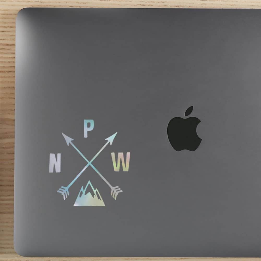 Pacific Northwest Mountains Pnw (Hologram) (Set Of 2) Premium Waterproof Vinyl Decal Stickers For Laptop Phone Accessory Helmet Car Window Bumper Mug Tuber Cup Door Wall Decoration - Image 3