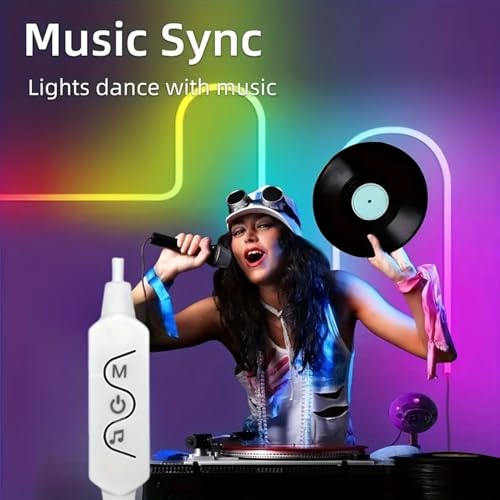 Image of RGB Neon LED Strip Light with Remote and Silicone Diffuser - Flexible Multicolor Rope Light for Home, Bedroom, Gaming Room, Party, and Decorative Lighting (5 Meter)